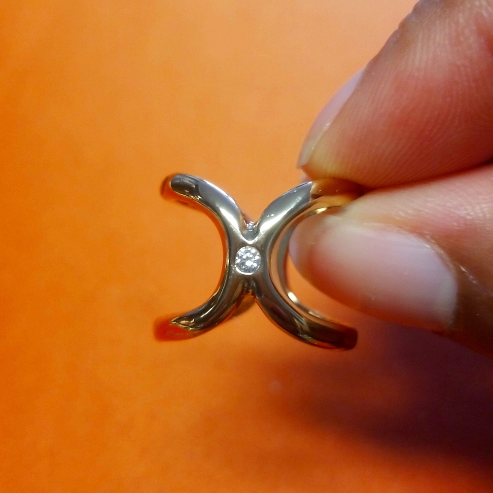 Gold color ring